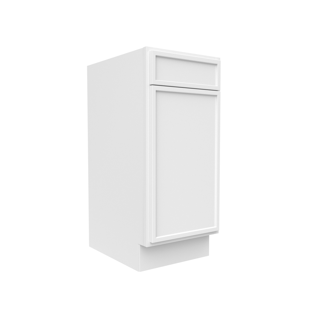 Slim Shaker Oatmeal - 15 Inch Vanity Base Cabinet - 15