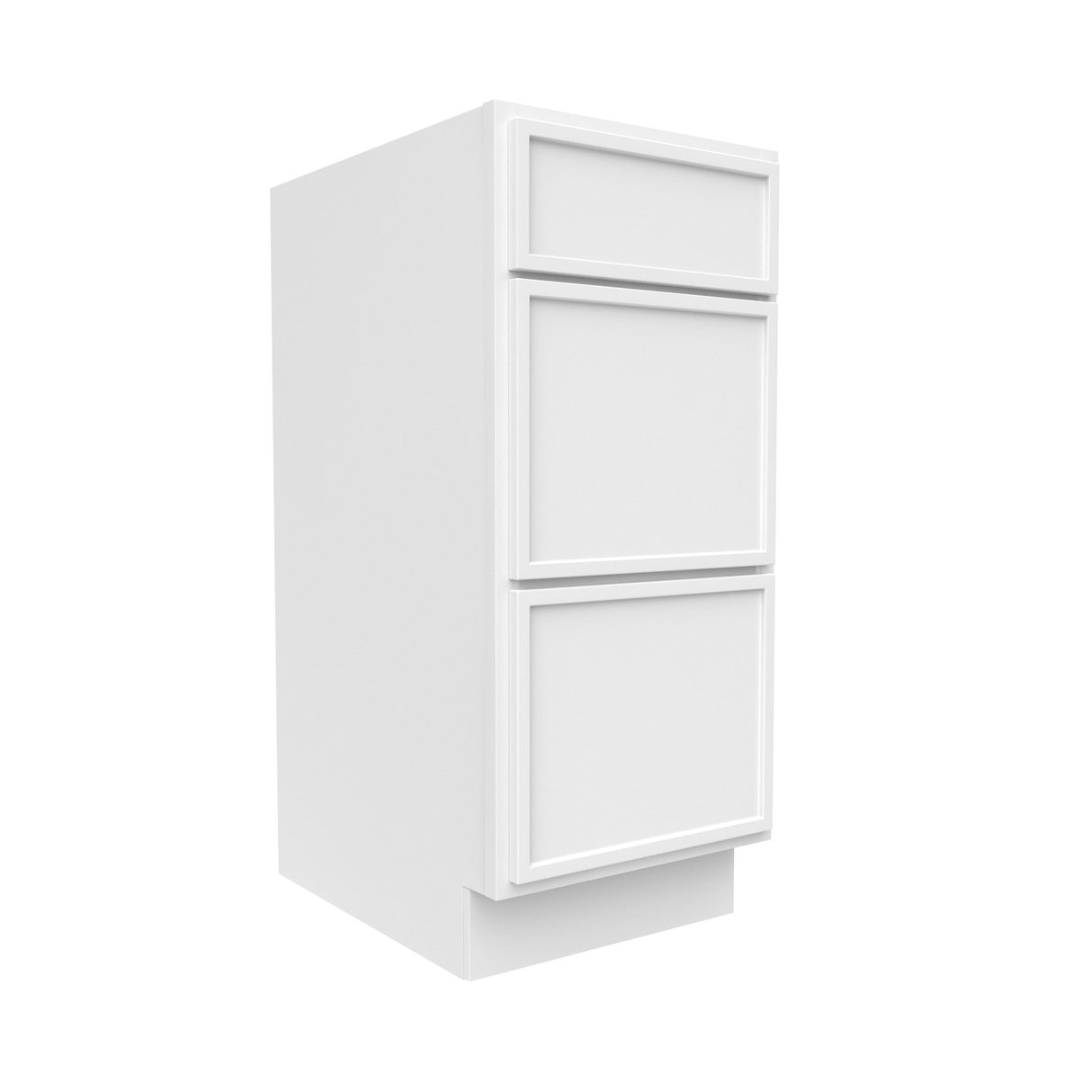 Slim Shaker Oatmeal - 15 Inch Vanity Drawer Base Cabinet - 15" Width x 34.5" Height x 21" Depth