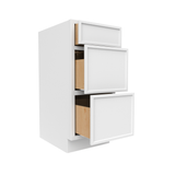 Slim Shaker Oatmeal - 15 Inch Vanity Drawer Base Cabinet - 15" Width x 34.5" Height x 21" Depth