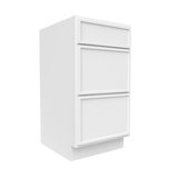 Slim Shaker Oatmeal - 18 Inch Vanity Drawer Base Cabinet - 18" Width x 34.5" Height x 21" Depth