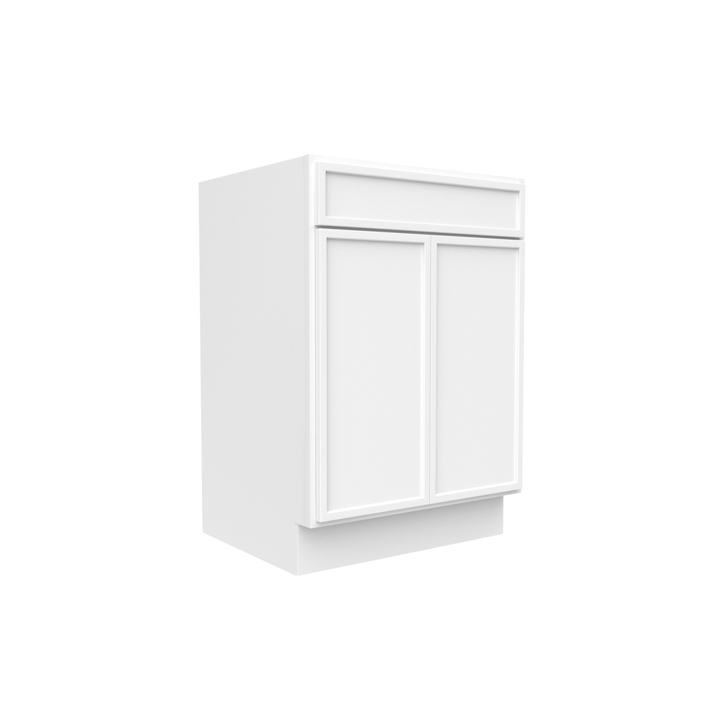 Slim Shaker Oatmeal - 24 Inch Vanity Sink Base Cabinet - 24