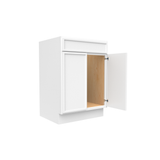 Slim Shaker Oatmeal - 24 Inch Vanity Sink Base Cabinet - 24" Width x 34.5" Height x 21" Depth