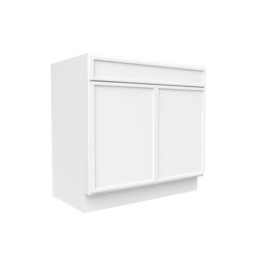 Slim Shaker Oatmeal - 36 Inch Vanity Sink Base Cabinet - 36