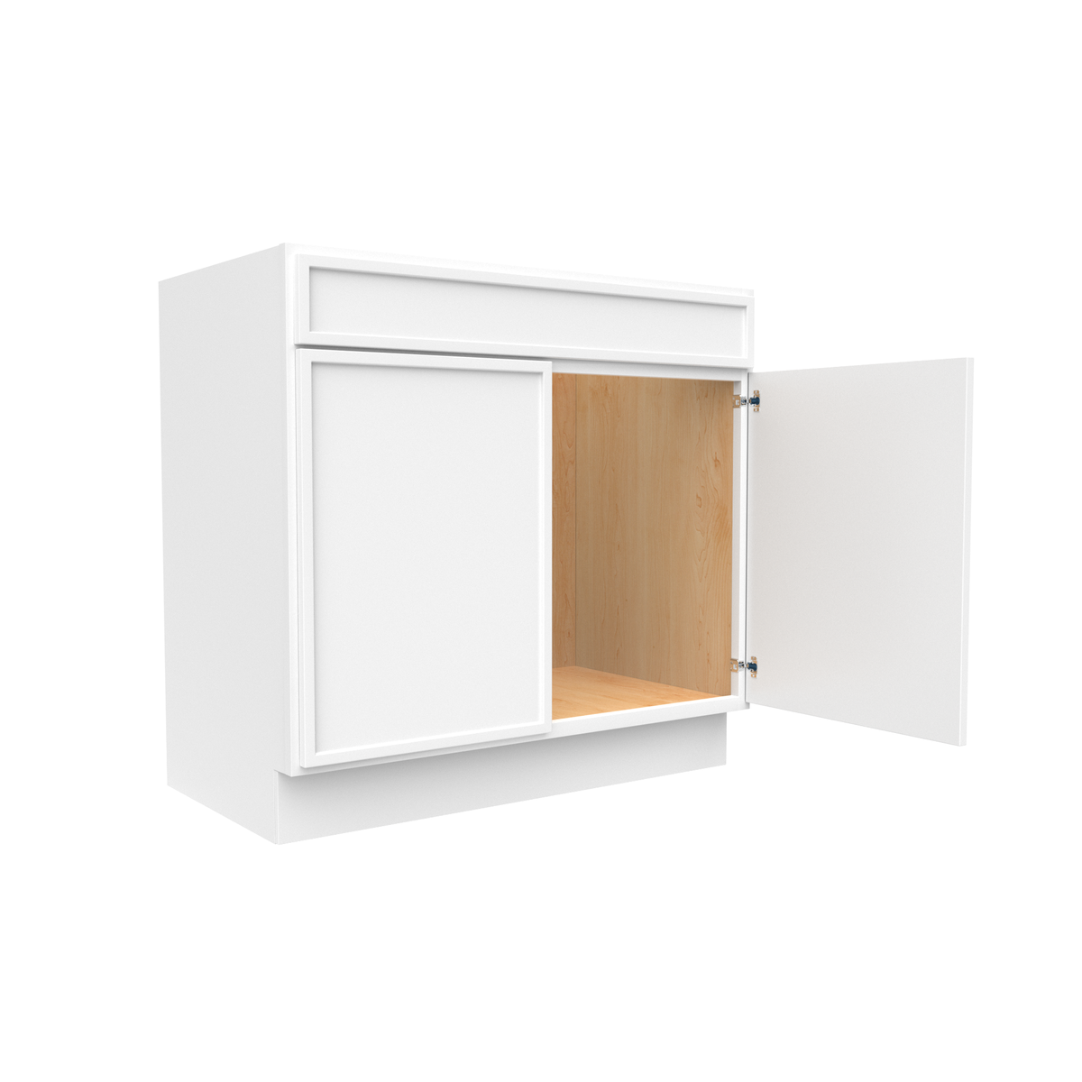 Slim Shaker Oatmeal - 36 Inch Vanity Sink Base Cabinet - 36" Width x 34.5" Height x 21" Depth