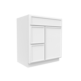 Slim Shaker Oatmeal - 30 Inch Vanity Sink Drawer Base Cabinet - 30" Width x 34.5" Height x 21" Depth
