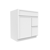 Slim Shaker Oatmeal - 30 Inch Vanity Sink Drawer Base Cabinet - 30" Width x 34.5" Height x 21" Depth