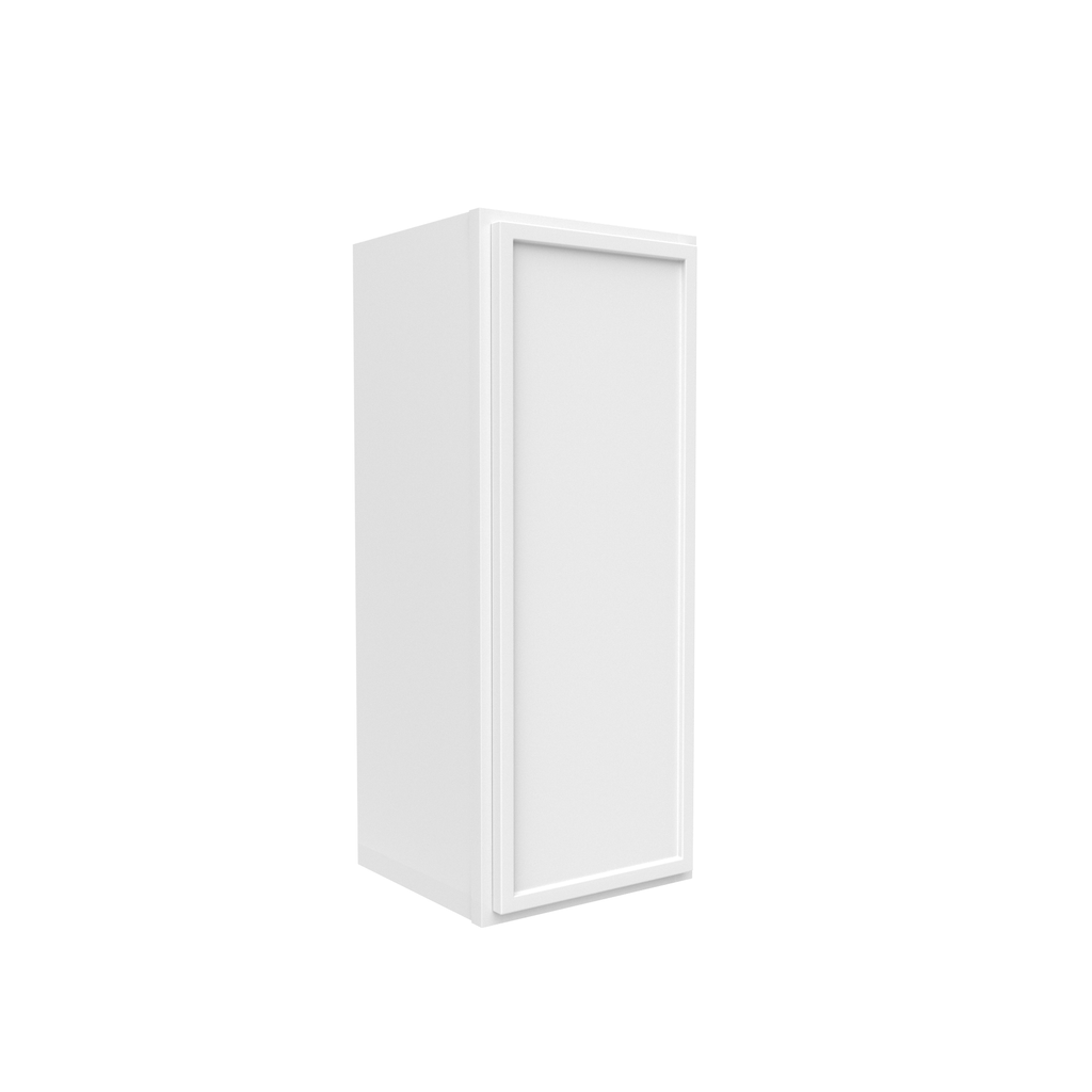 Slim Shaker Oatmeal - 12 Inch Height Single Door Wall Cabinet - 12
