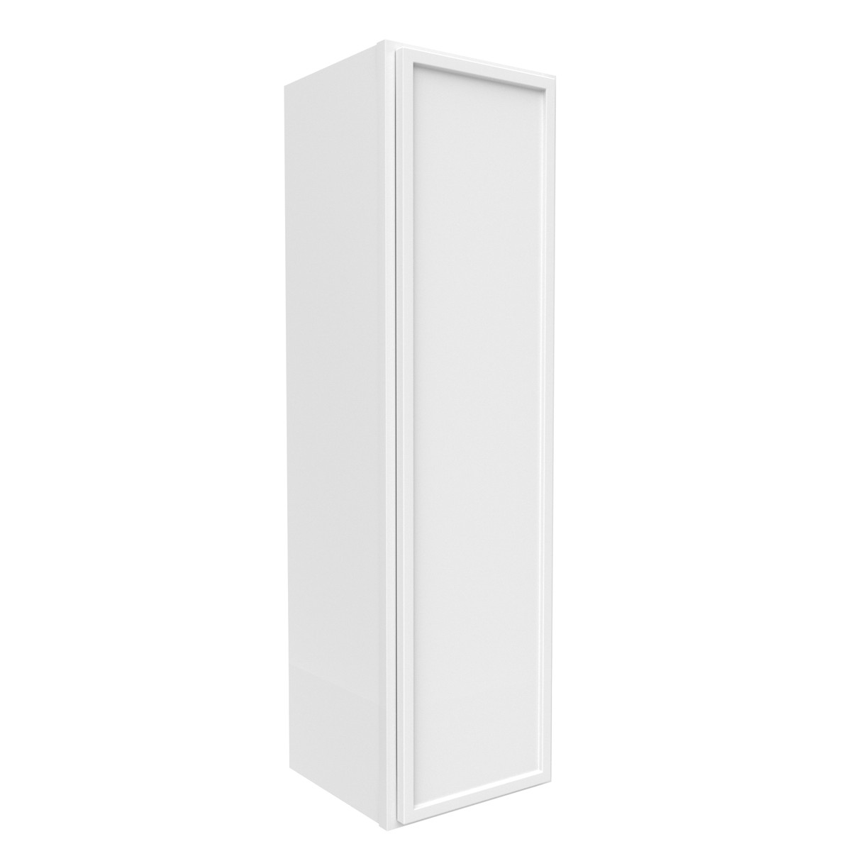 Slim Shaker Oatmeal - 12 Inch Height Single Door Wall Cabinet - 12" Width x 42" Height x 12" Depth