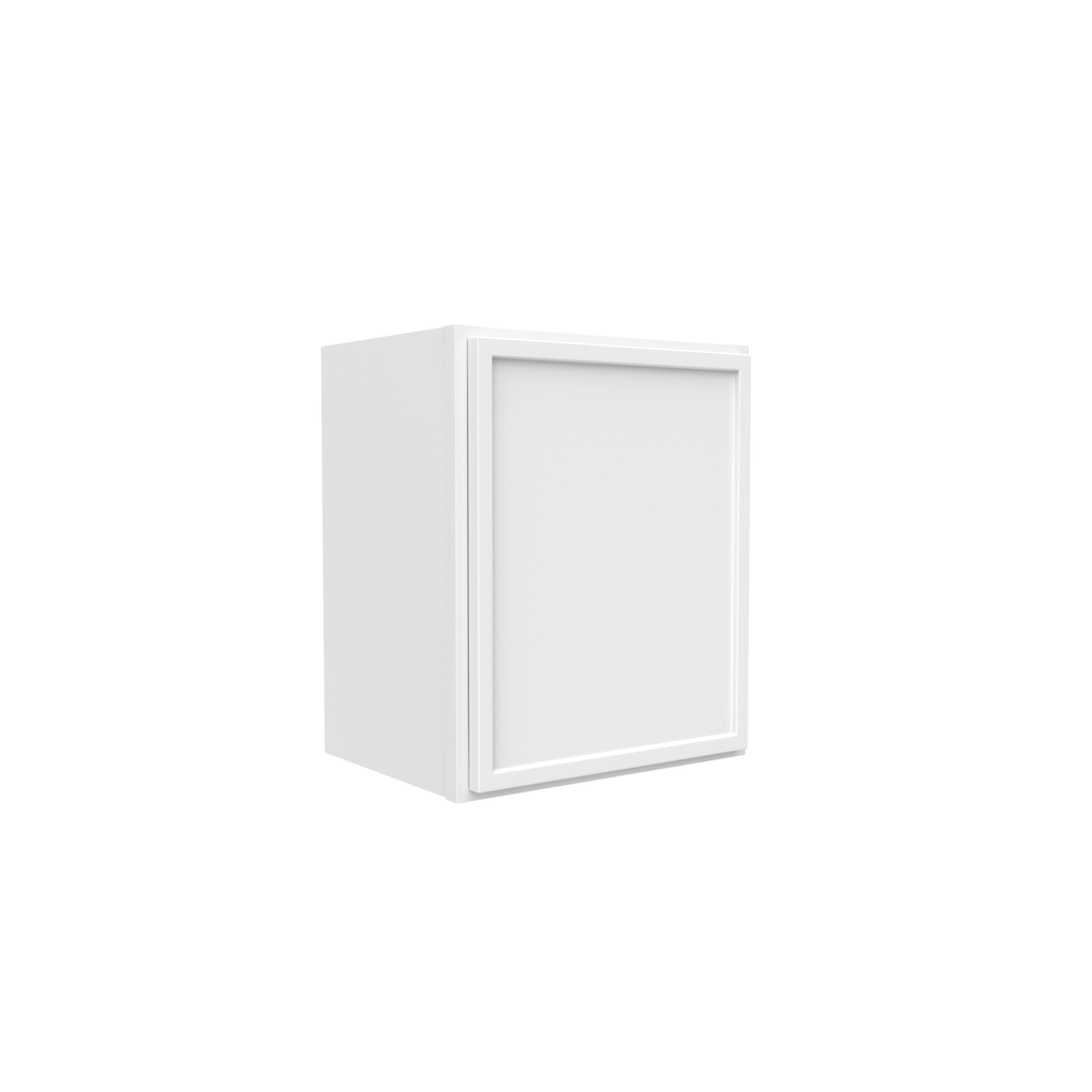 Slim Shaker Oatmeal - 15 Inch Height Single Door Wall Cabinet - 15