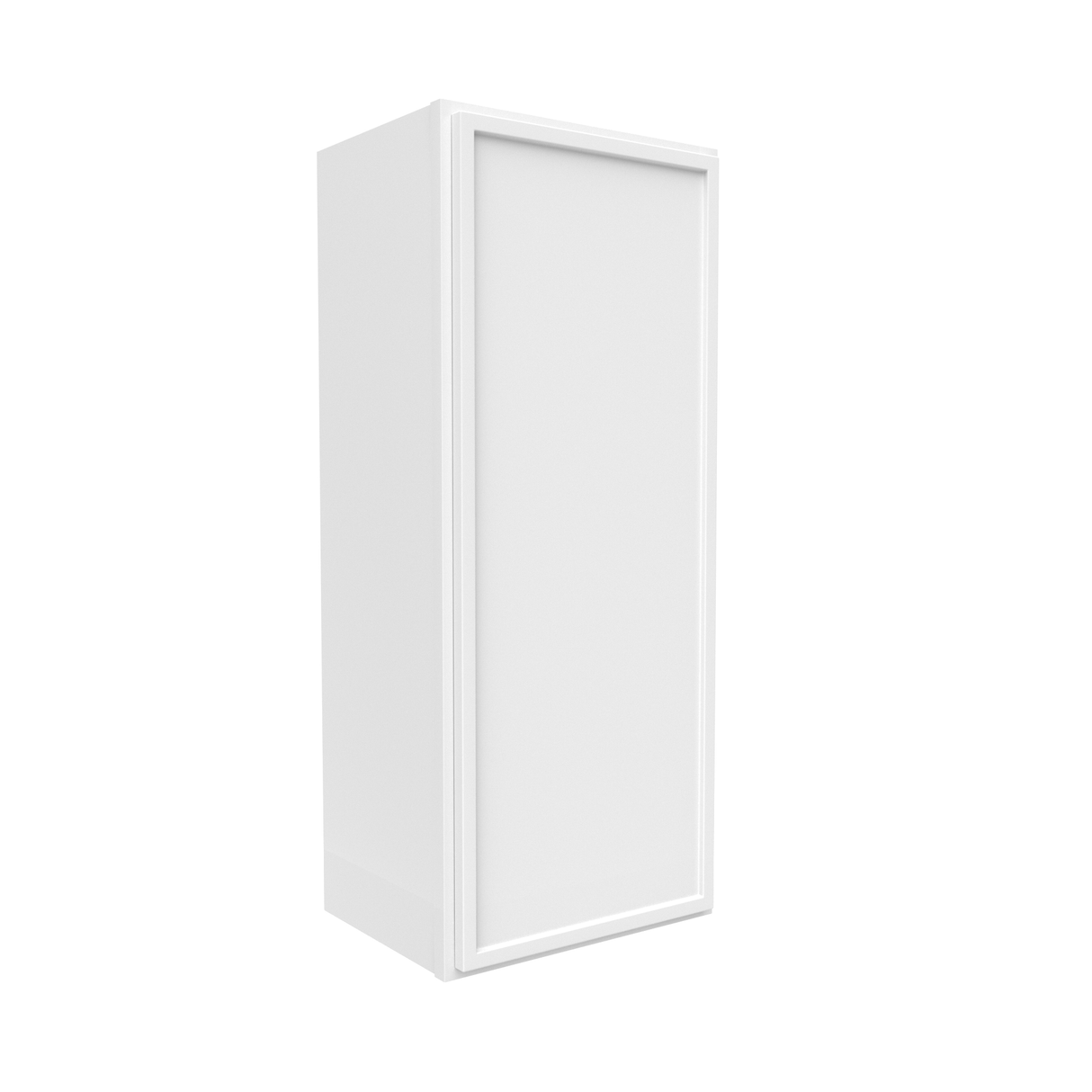 Slim Shaker Oatmeal - 15 Inch Height Single Door Wall Cabinet - 15" Width x 36" Height x 12" Depth