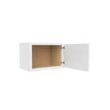 RTA - Slim Shaker Oatmeal - Single Door Wall Cabinets - 18"W x 12"H x 12"D