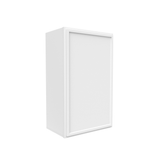 Slim Shaker Oatmeal - 18 Inch Height Single Door Wall Cabinet - 18" Width x 30" Height x 12" Depth