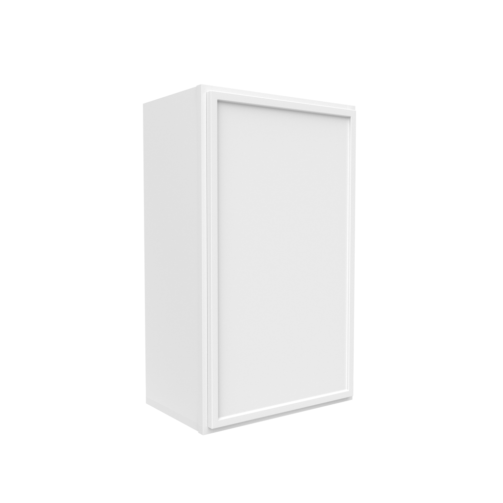 Slim Shaker Oatmeal - 18 Inch Height Single Door Wall Cabinet - 18