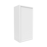 Slim Shaker Oatmeal - 18 Inch Height Single Door Wall Cabinet - 18" Width x 36" Height x 12" Depth