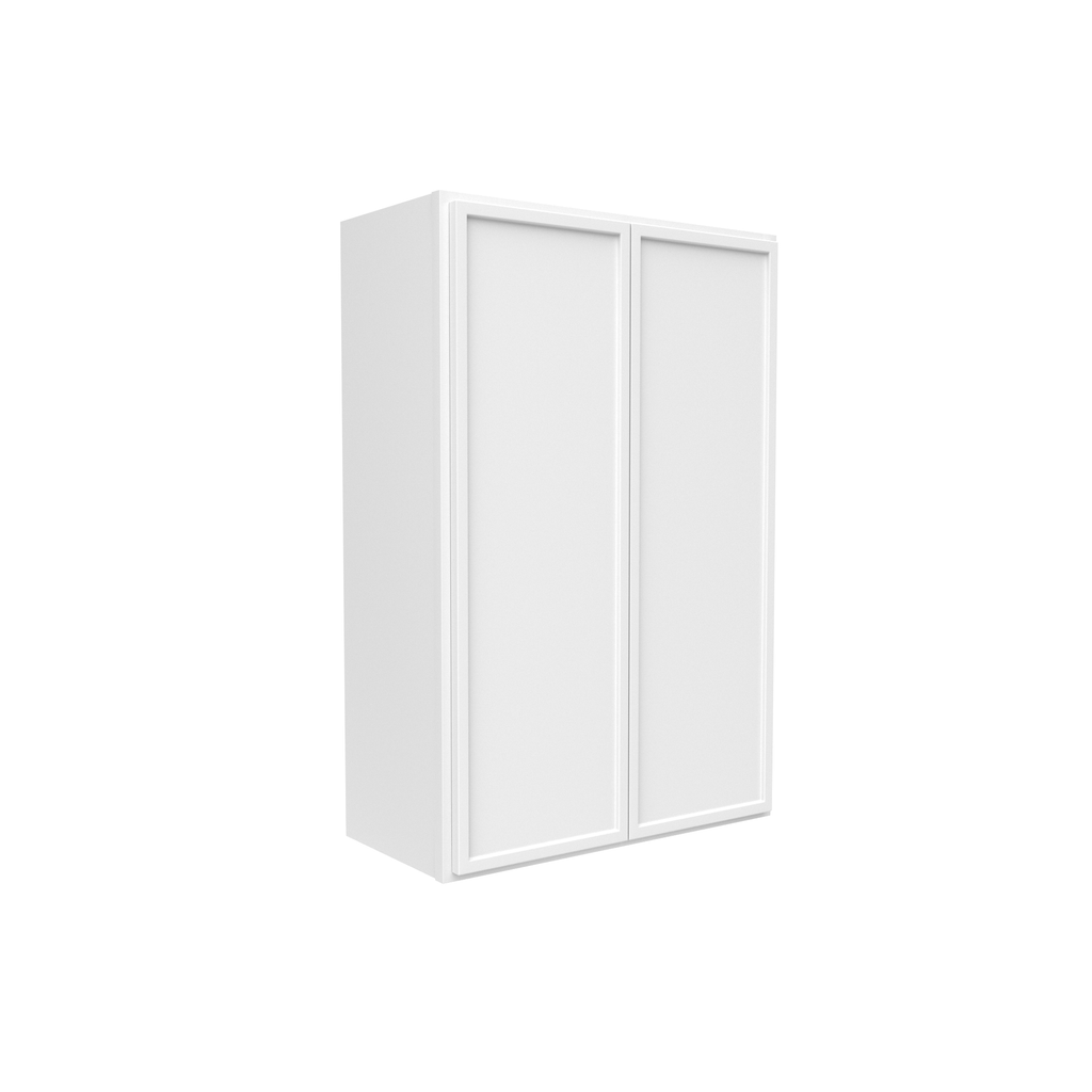 Slim Shaker Oatmeal - 24 Inch Height Double Door Wall Cabinet - 24