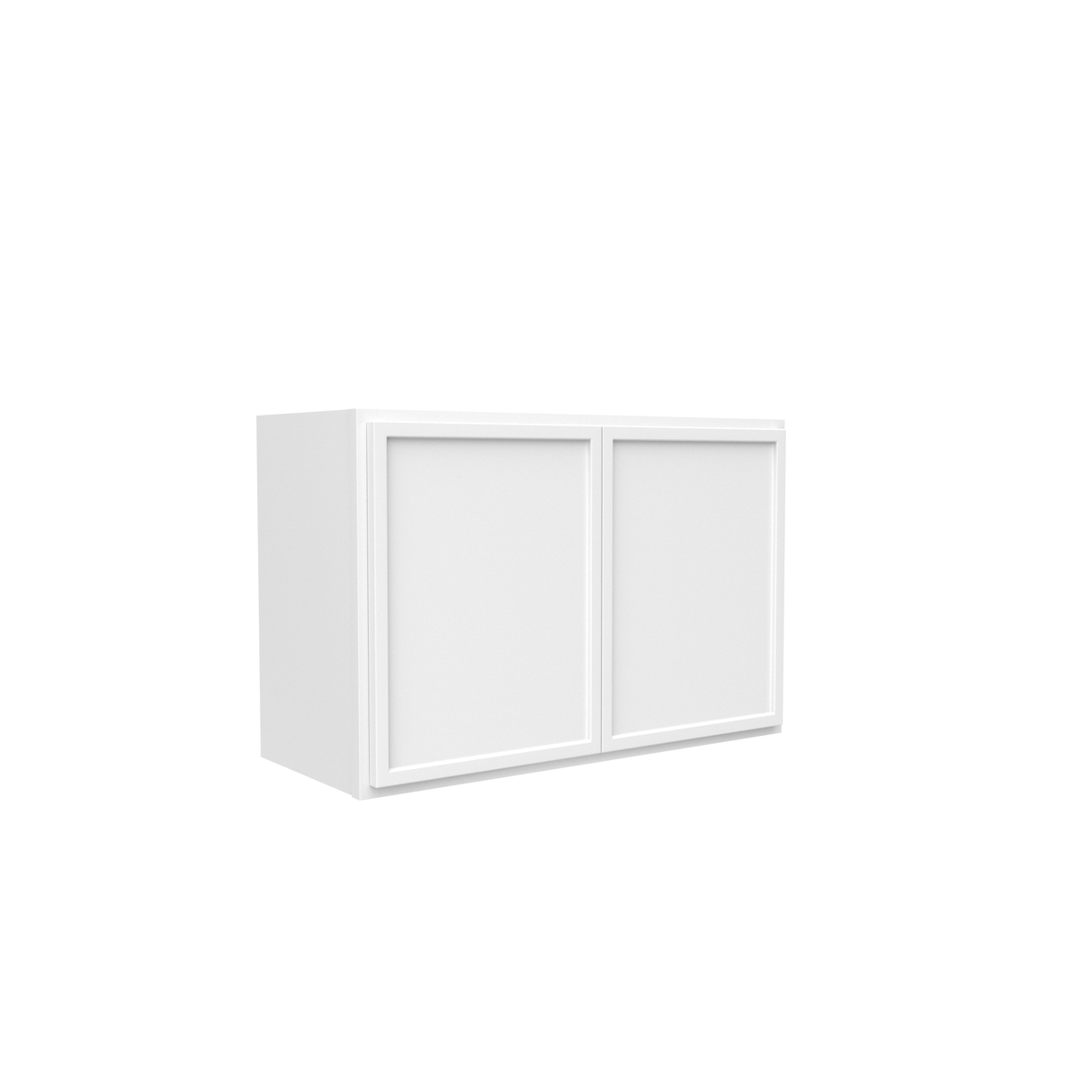 Slim Shaker Oatmeal - 27 Inch Height Double Door Wall Cabinet - 27" Width x 18" Height x 12" Depth