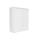 Slim Shaker Oatmeal - 30 Inch Height Double Door Wall Cabinet - 30" Width x 36" Height x 12" Depth