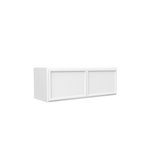 Slim Shaker Oatmeal - 33 Inch Height Double Door Wall Cabinet - 33" Width x 12" Height x 12" Depth