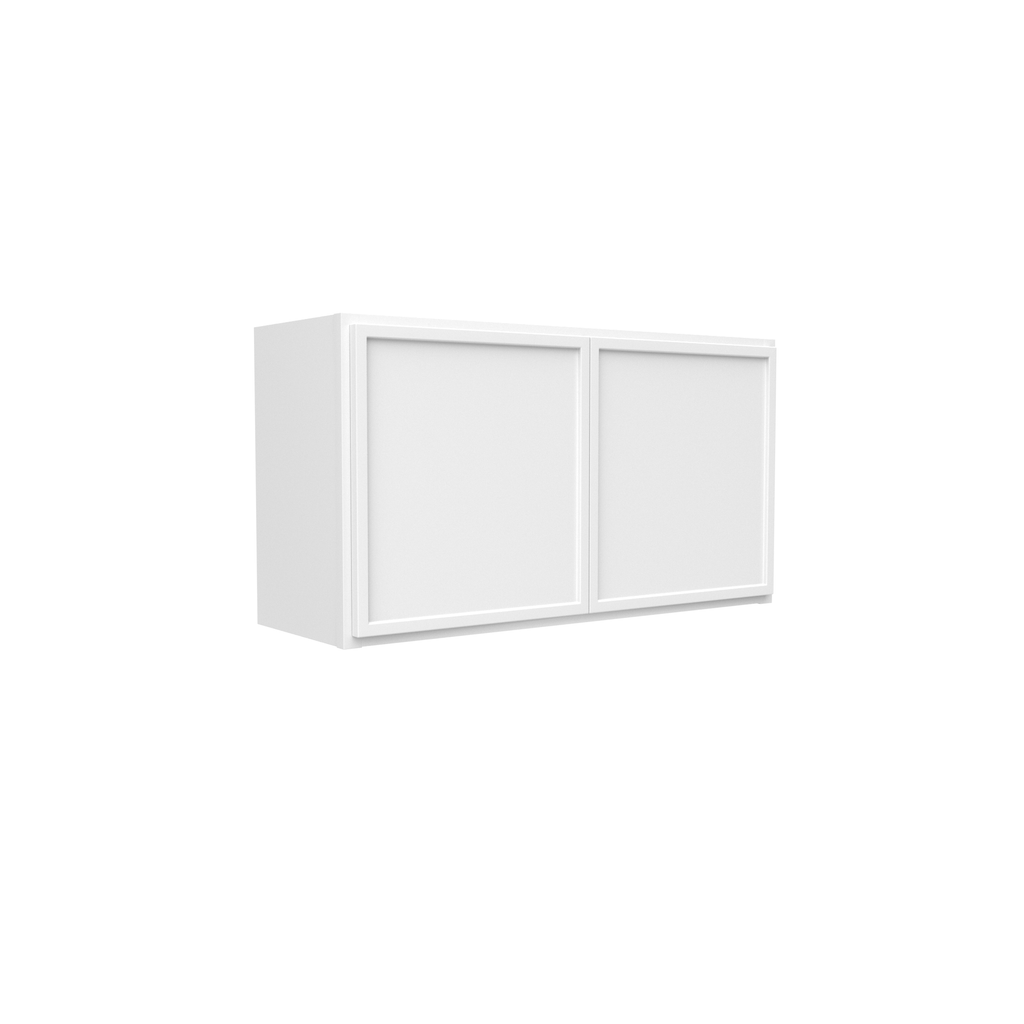 Slim Shaker Oatmeal - 33 Inch Height Double Door Wall Cabinet - 33