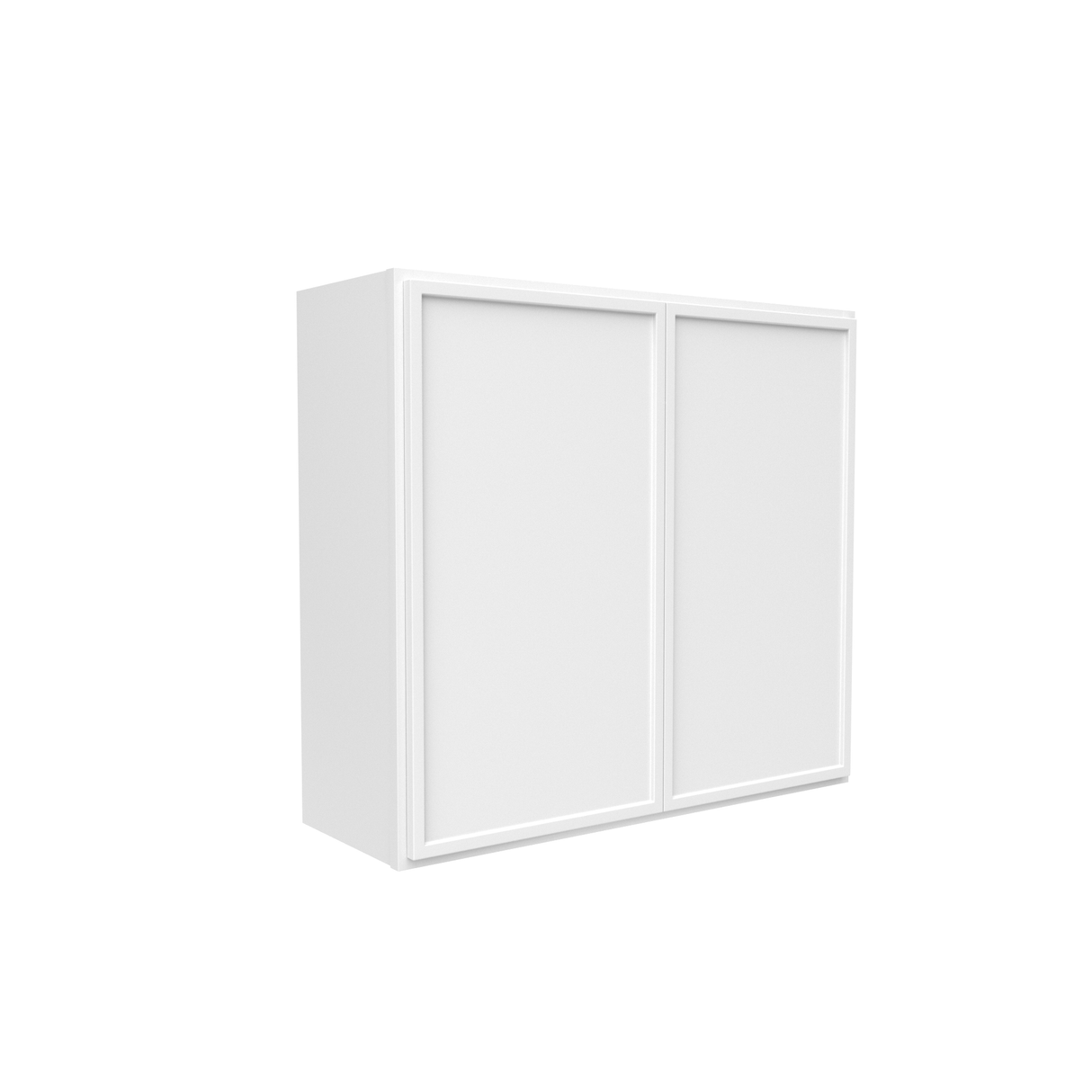 Slim Shaker Oatmeal - 33 Inch Height Double Door Wall Cabinet - 33" Width x 30" Height x 12" Depth