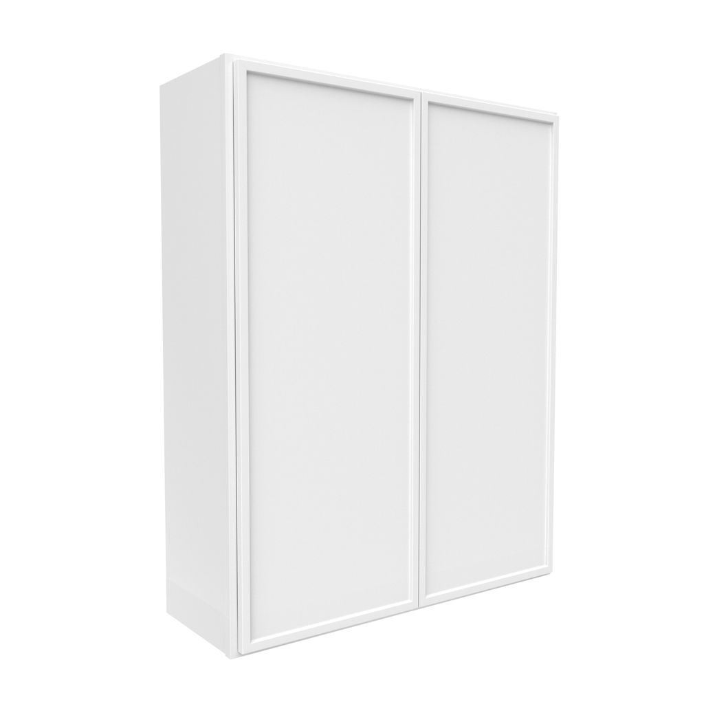 Slim Shaker Oatmeal - 33 Inch Height Double Door Wall Cabinet - 33