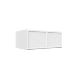 Slim Shaker Oatmeal - 36 Inch Deep Double Door Wall Cabinet - 36" Width x 15" Height x 24" Depth
