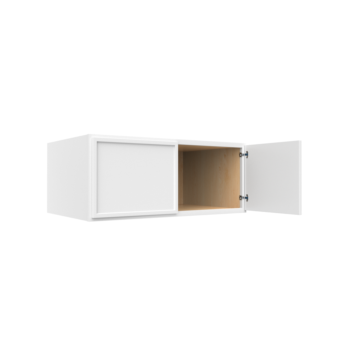 Slim Shaker Oatmeal - 36 Inch Deep Double Door Wall Cabinet - 36" Width x 15" Height x 24" Depth