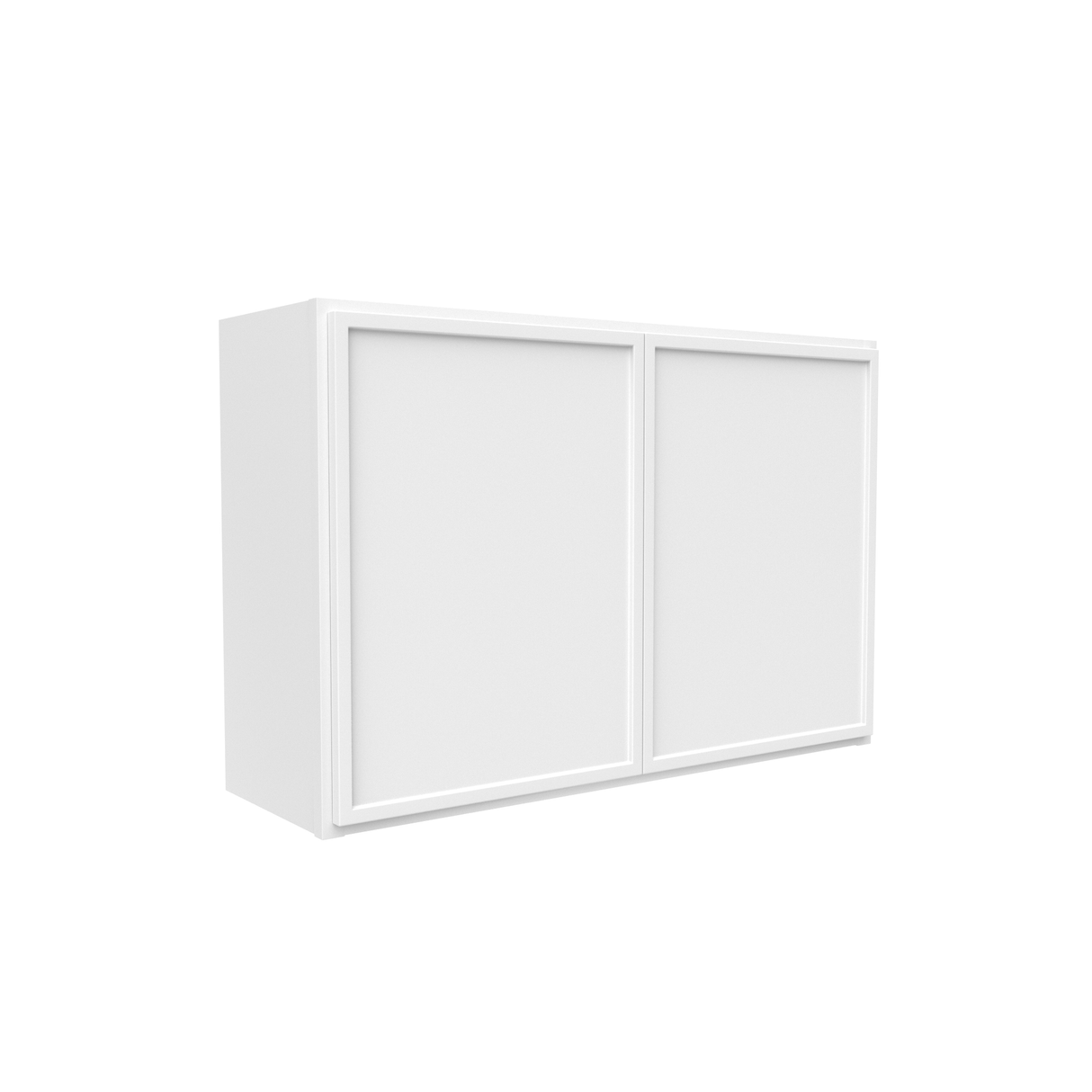 Slim Shaker Oatmeal - 36 Inch Height Double Door Wall Cabinet - 36" Width x 24" Height x 12" Depth