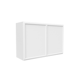Slim Shaker Oatmeal - 36 Inch Height Double Door Wall Cabinet - 36" Width x 24" Height x 12" Depth