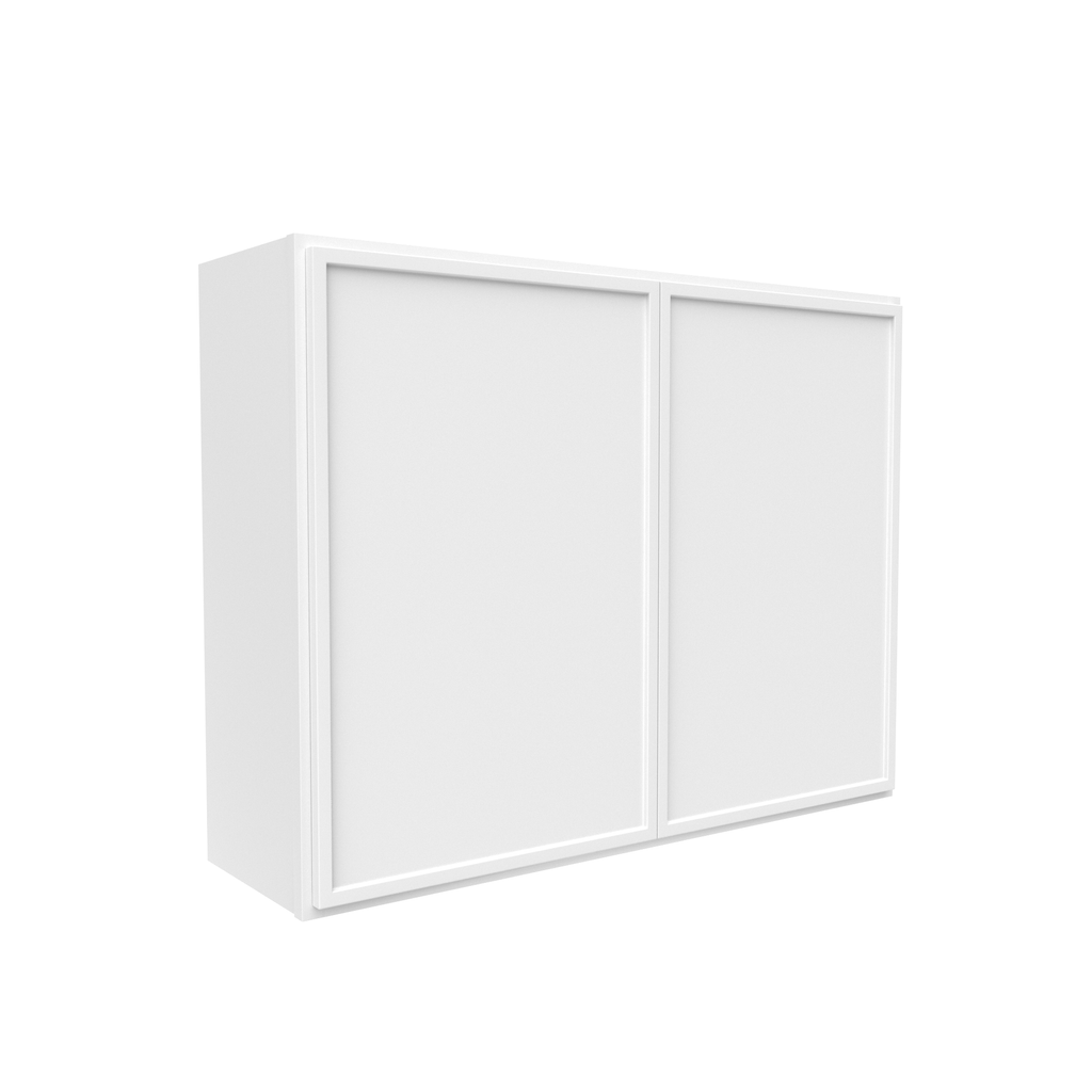Slim Shaker Oatmeal - 39 Inch Height Double Door Wall Cabinet - 39