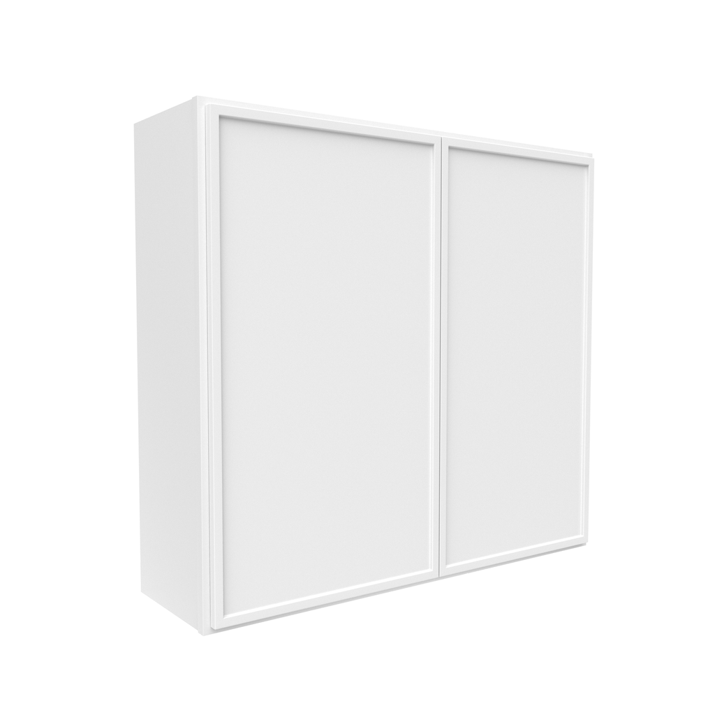 Slim Shaker Oatmeal - 39 Inch Height Double Door Wall Cabinet - 39