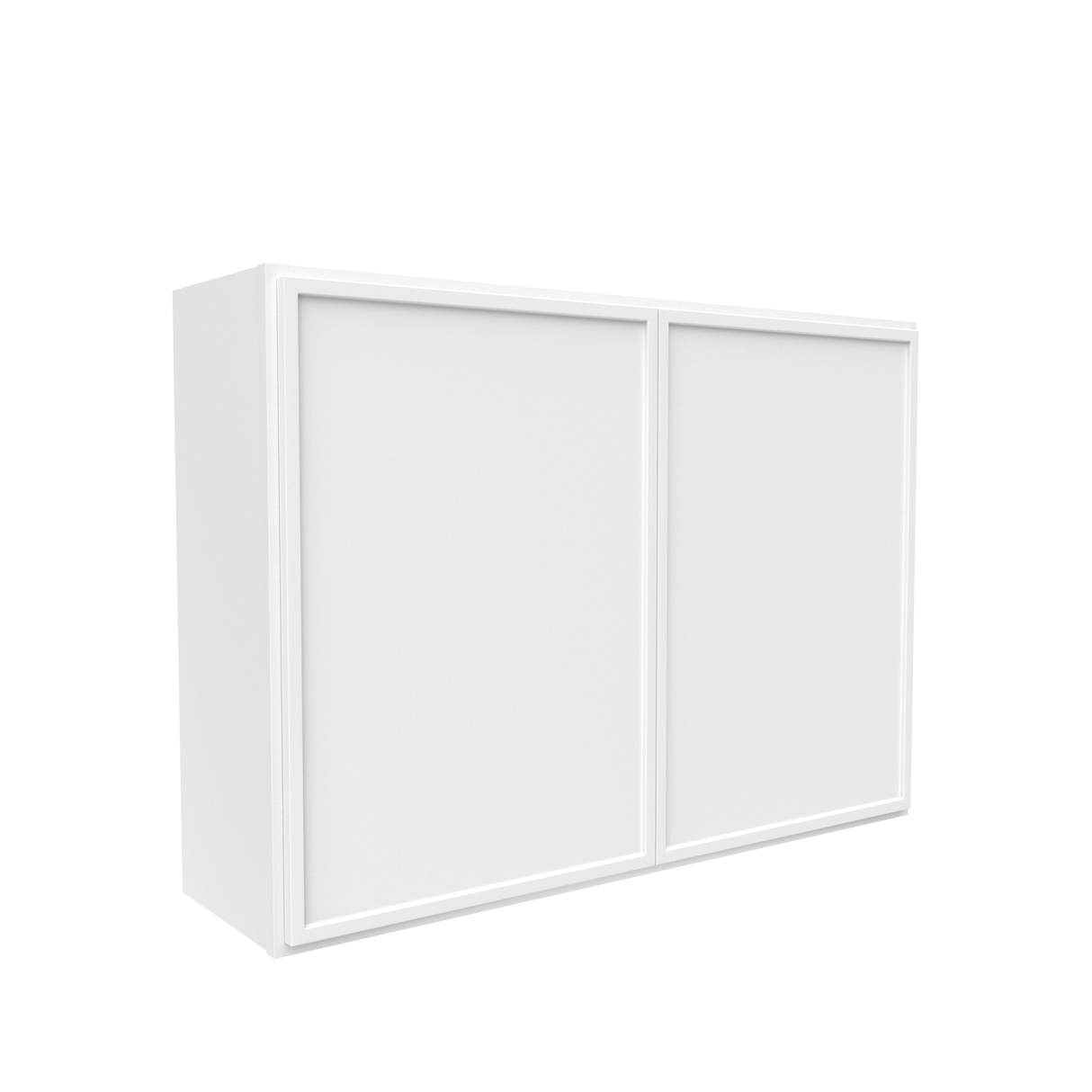 Slim Shaker Oatmeal - 42 Inch Height Double Door Wall Cabinet - 42" Width x 30" Height x 12" Depth