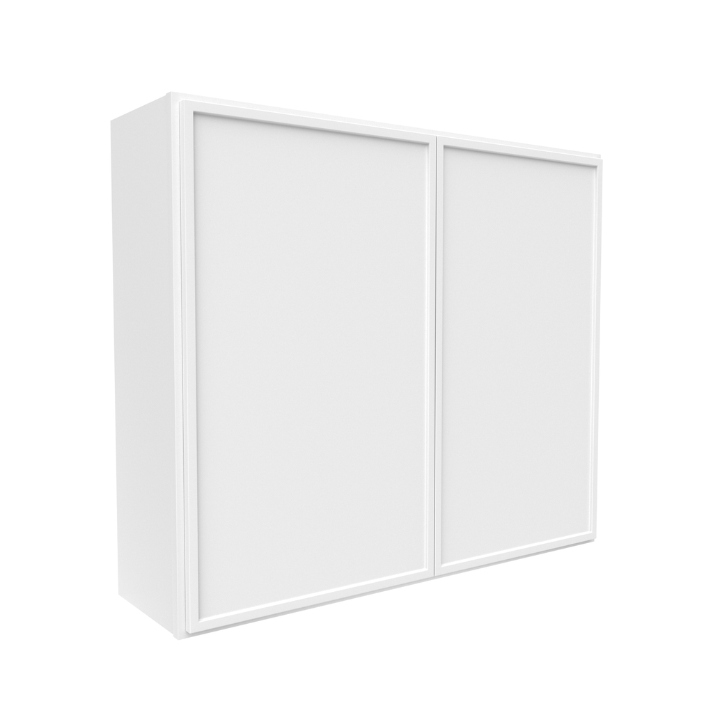 Slim Shaker Oatmeal - 42 Inch Height Double Door Wall Cabinet - 42