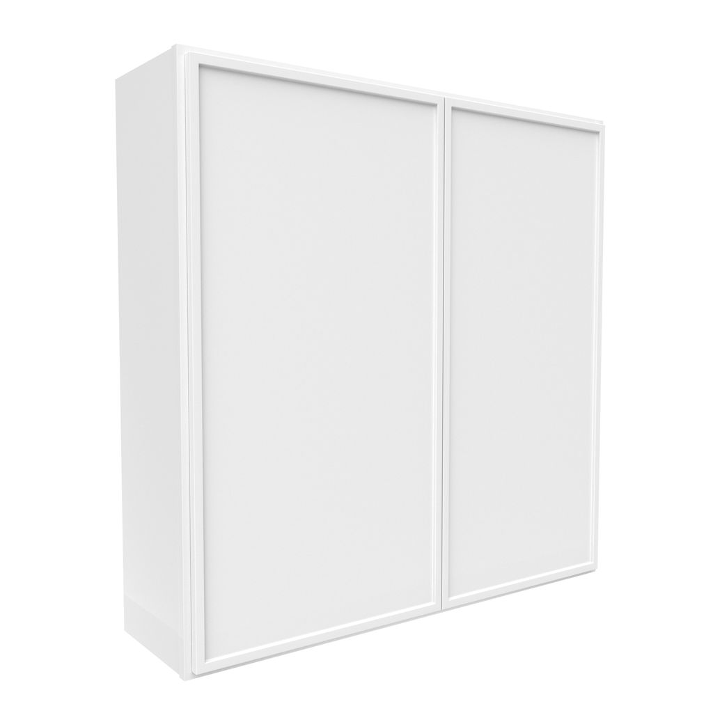 Slim Shaker Oatmeal - 42 Inch Height Double Door Wall Cabinet - 42