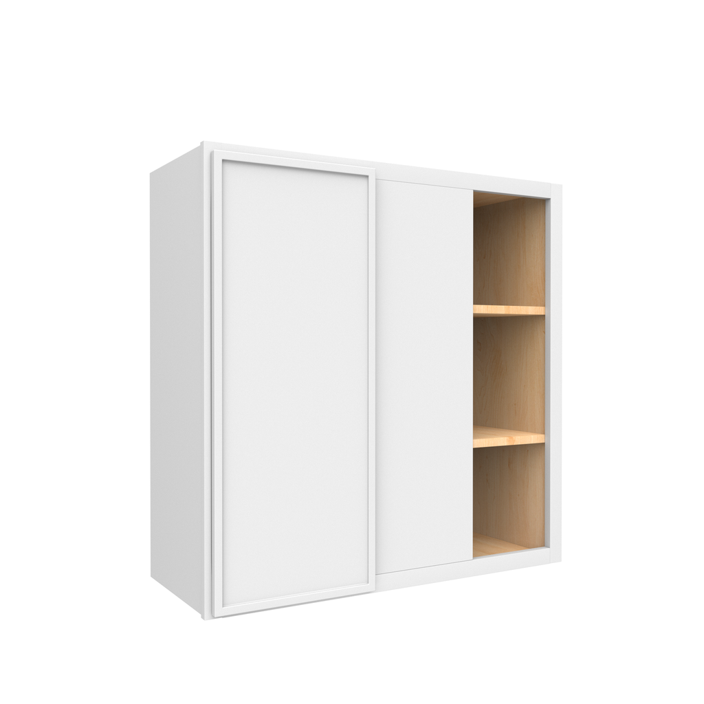 Slim Shaker Oatmeal - 30x30 Inch Wall Blind Corner Wall Cabinet - 30