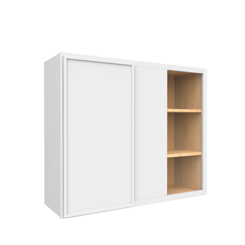 Slim Shaker Oatmeal - 36x30 Inch Wall Blind Corner Wall Cabinet - 36