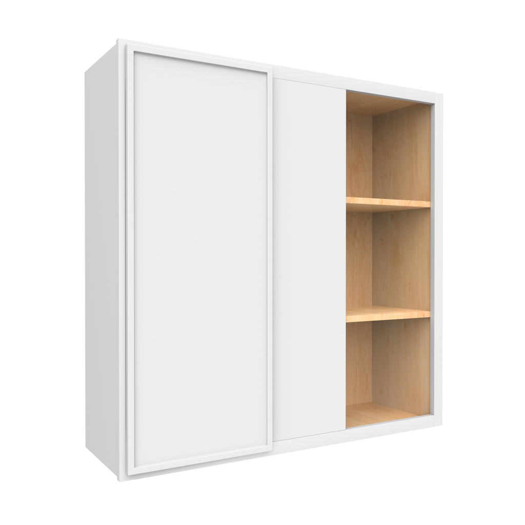 Slim Shaker Oatmeal - 36x36 Inch Wall Blind Corner Wall Cabinet - 36