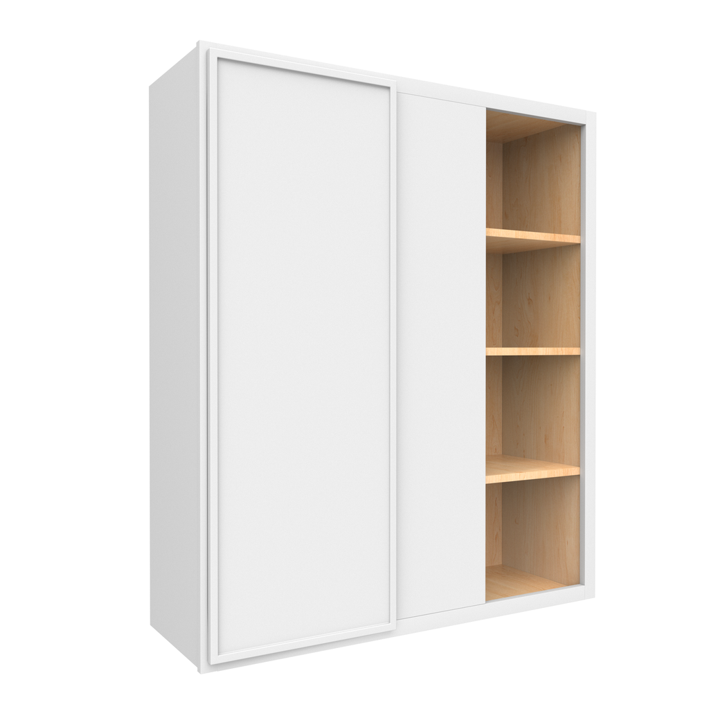Slim Shaker Oatmeal - 36x42 Inch Wall Blind Corner Wall Cabinet - 36