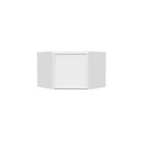 Slim Shaker Oatmeal - 24 Inch Diagonal Corner Wall Cabinet - 24" Width x 12" Height x 12" Depth