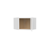 Slim Shaker Oatmeal - 24 Inch Diagonal Corner Wall Cabinet - 24" Width x 12" Height x 12" Depth