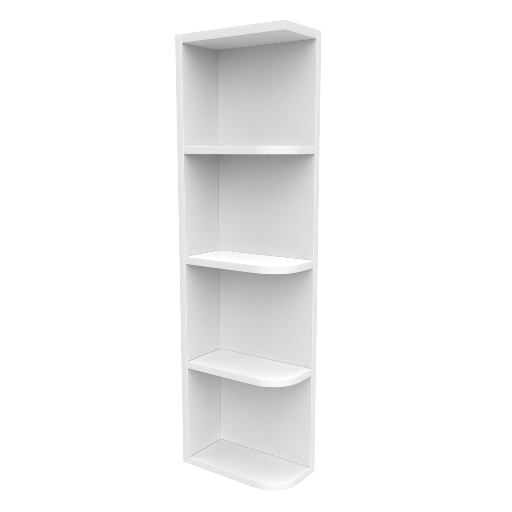 Slim Shaker Oatmeal - 42 Inch Wall Open Shelf Wall Cabinet - 06
