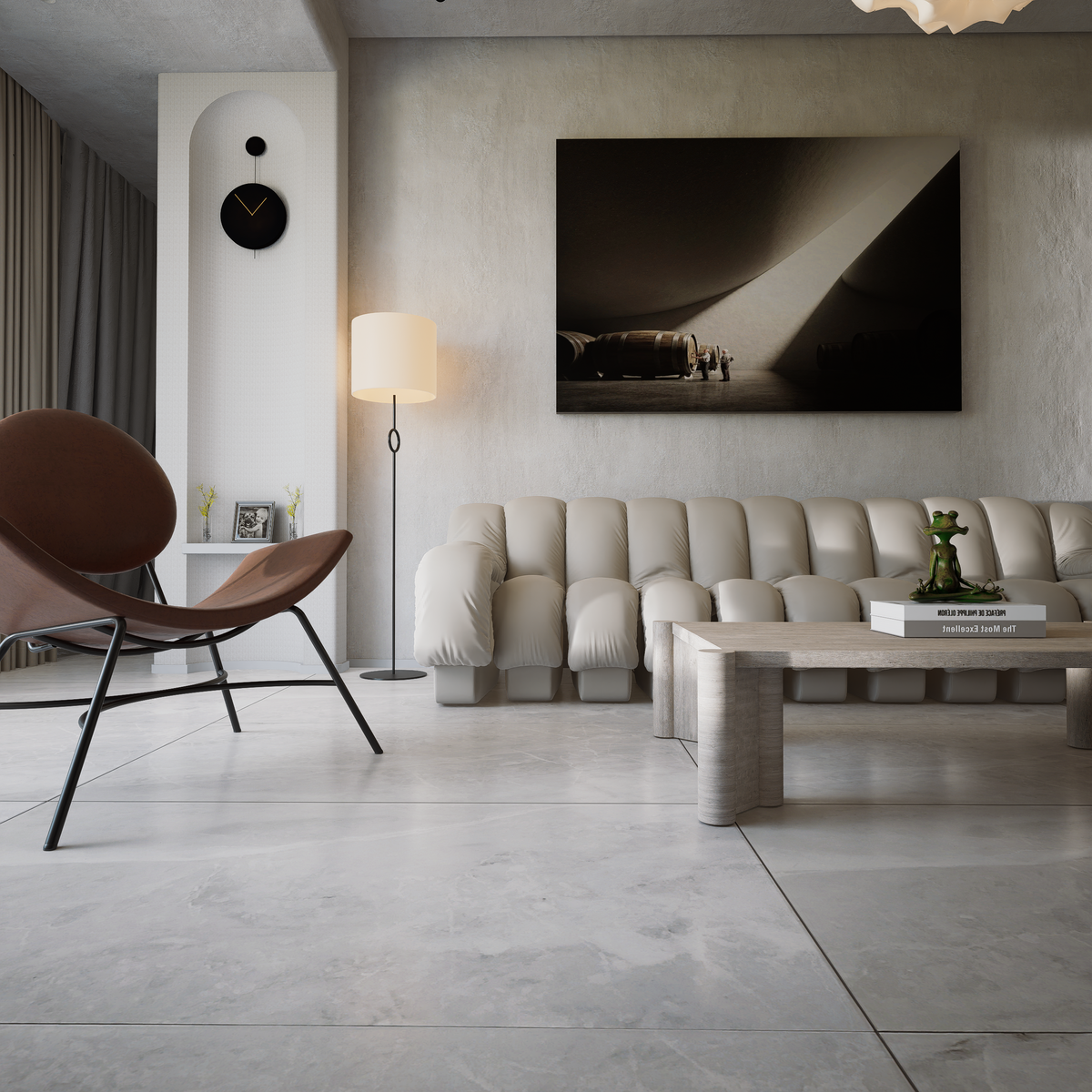 24 x 48 in Plata Onyx Crystallo Matte Rectified Glazed Porcelain