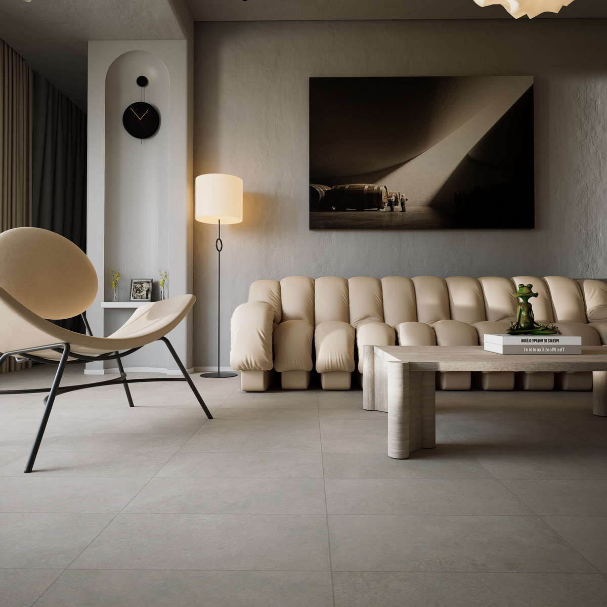 12 x 24 in Locale Glacier Matte Pressed Glazed Porcelain Tile