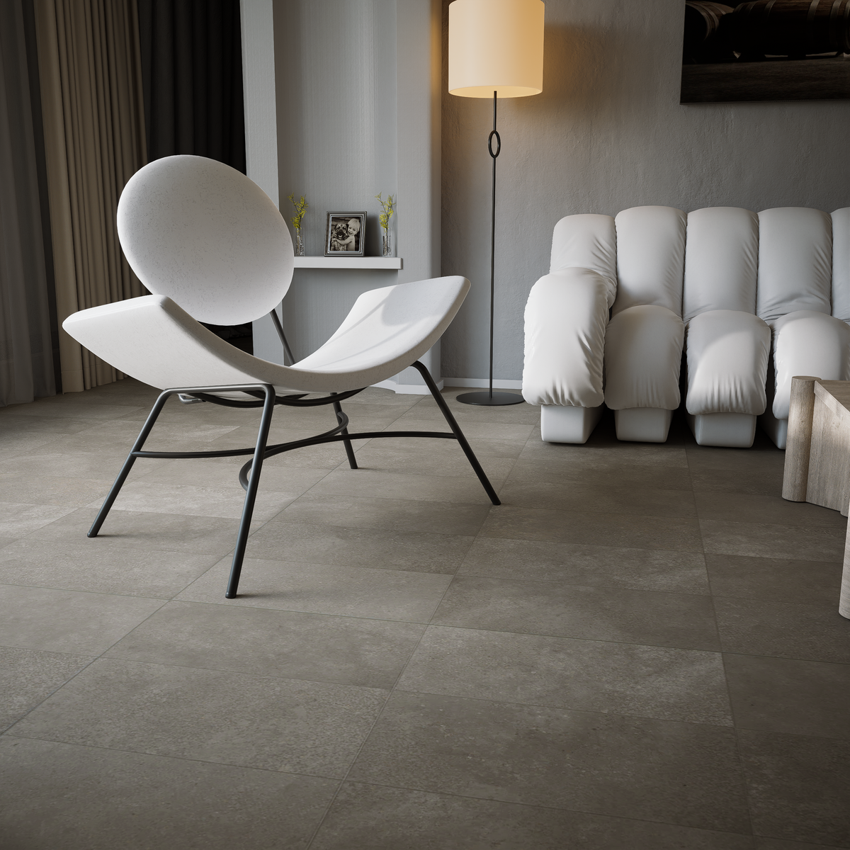 12 x 24 in Locale Forge Matte Pressed Glazed Porcelain Tile