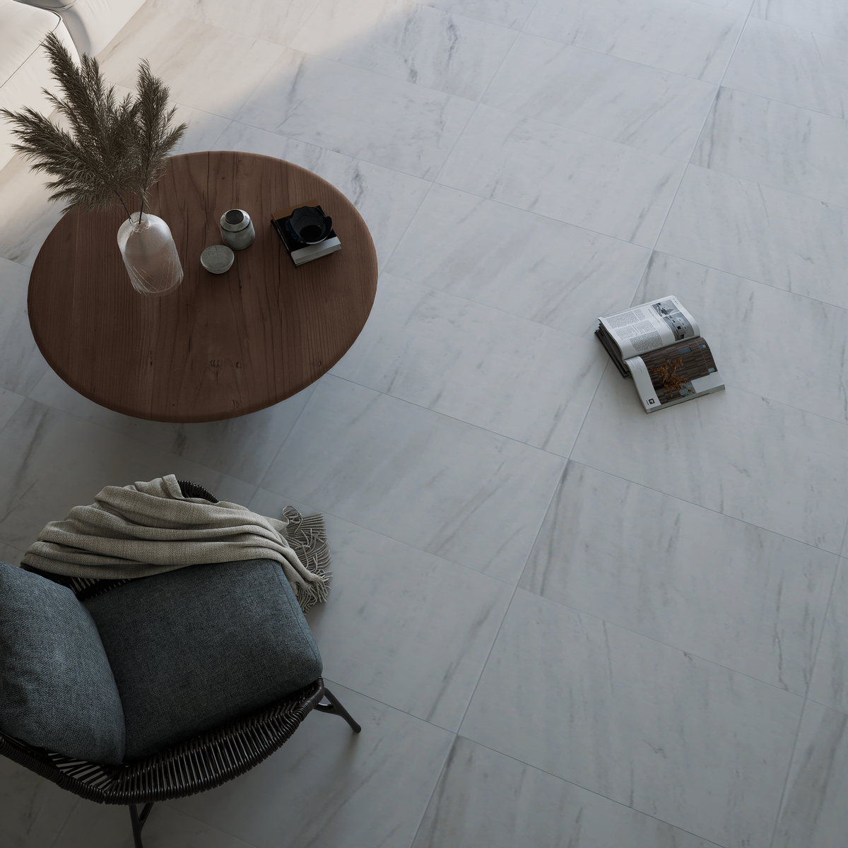 12 x 24 in. Mayfair Suave Bianco Matte Rectified Glazed Porcelain Tile - 15.50 sf per case