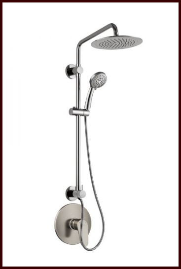 Pulse - SeaBreeze II Shower System – 1088 - Brushed Nickel & Valve