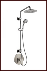 Pulse - SeaBreeze II Shower System – 1088 - Brushed Nickel & Valve