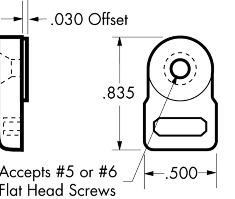 Glass Insert door retainer clip -  B341 - 50 per box