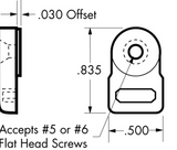 Glass Insert door retainer clip -  B341 - 50 per box