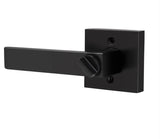 10 Pack - Rectangle Black Door Handles Heavy Duty Privacy Bedroom & Bathroom Door Lock Levers -   DL01BK 10 pack